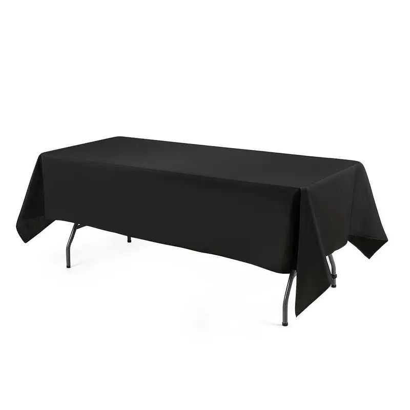 10-Pack Machine-Washable Rectangle Polyester Tablecloths – Durable Indoor/Outdoor Use 1