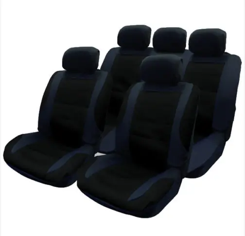 14-Piece Black Car Seat Cover Set With Steering Wheel Cover 1