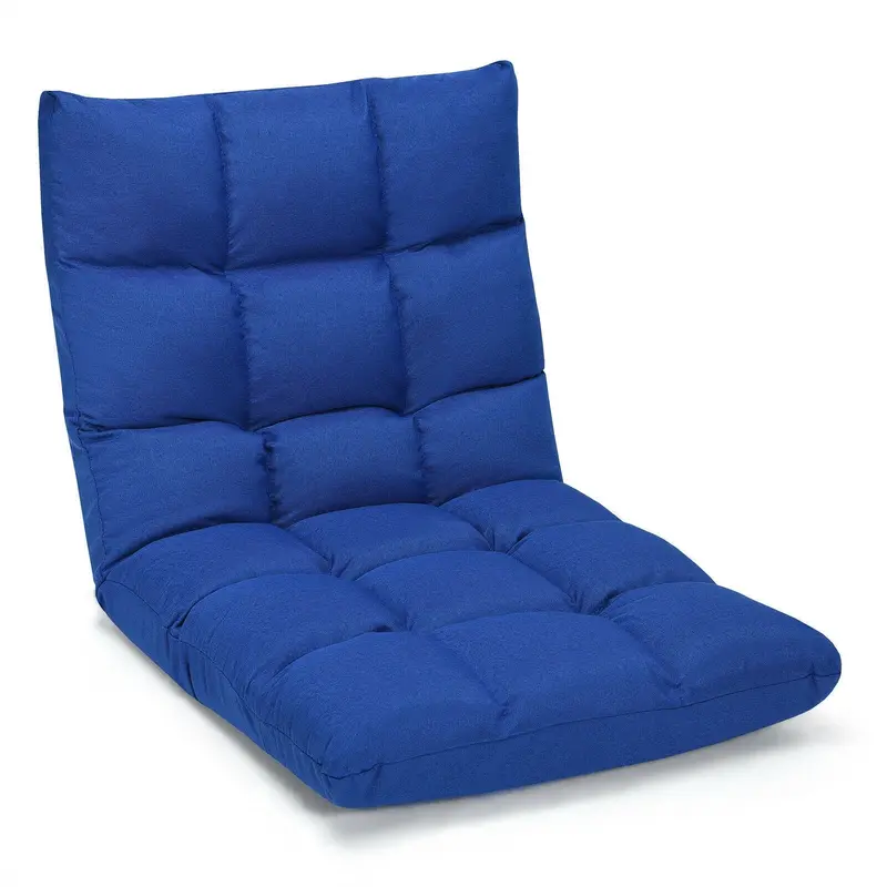 14-Position Adjustable Floor Gaming Sofa Chair – Padded Folding Lounge 1