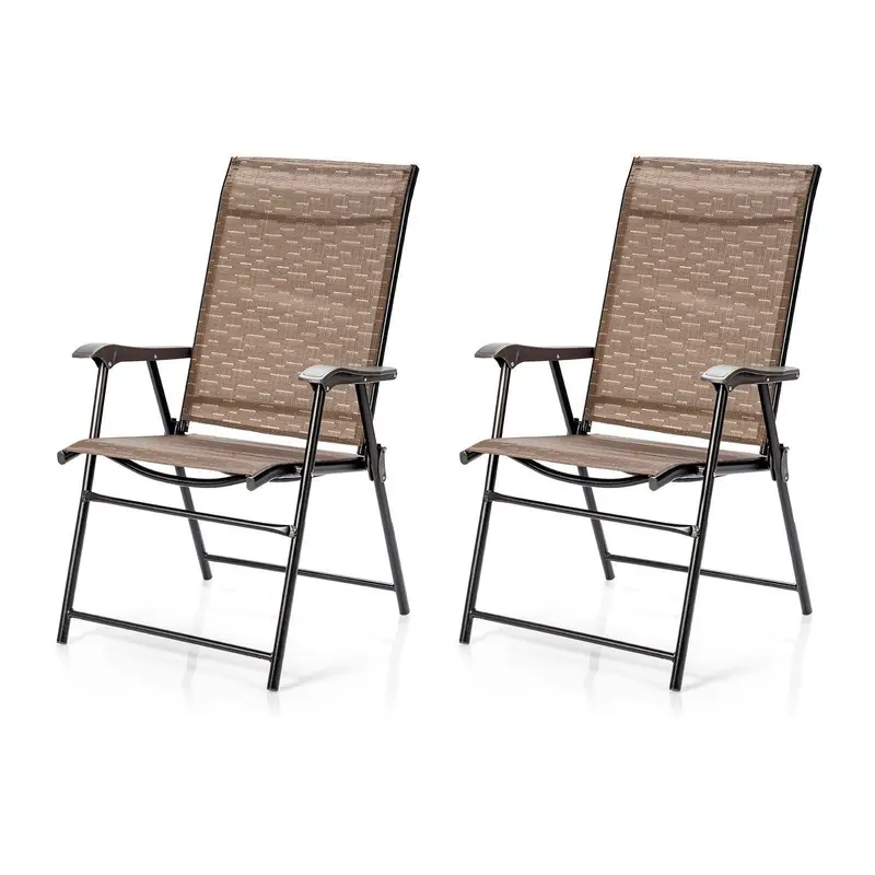 2-Pack Portable Folding Patio Dining Chairs 1