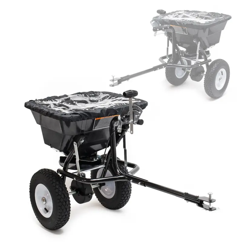 29L Broadcast Spreader Compatible With Ride-On Lawn Mowers For Even Fertilizer Or Seed Distribution 1