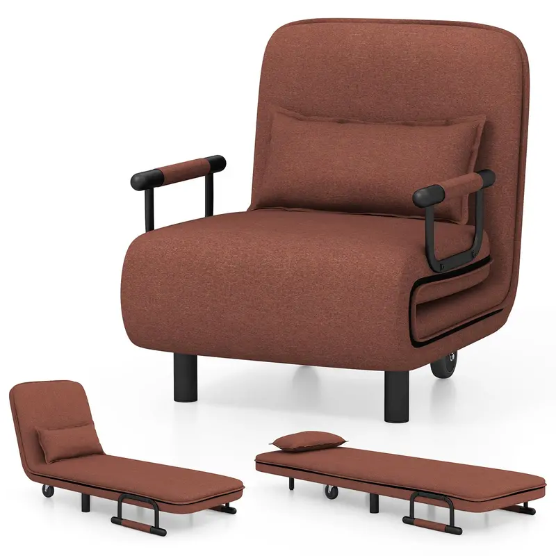 3-In-1 Convertible Sofa Bed – Foldable Sleeper Chair With 5-Position Lumbar Support 1