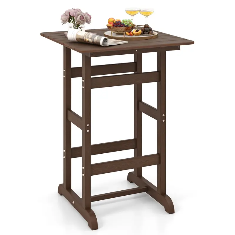 42-Inch Hdpe Square Pub Table For Indoor Or Outdoor Use 3