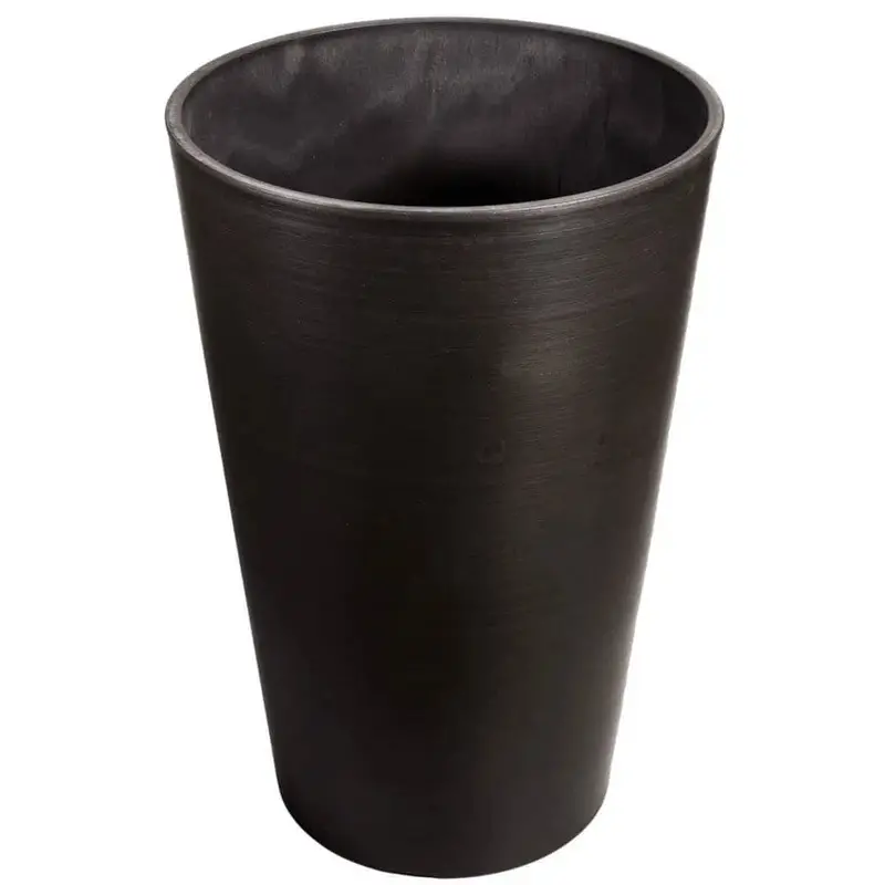 47Cm Dark Grey Smooth Round Planter 1