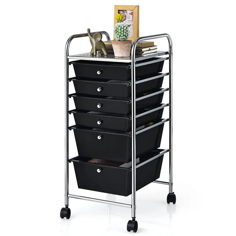 6-Drawer Rolling Tool Storage Cart – Giantex Heavy-Duty Mobile Workshop Organizer 1