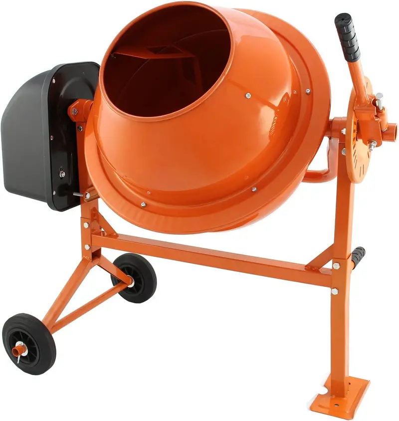 70L Electric Cement Mixer — Portable 250W Mortar & Concrete Mixing Machine With Mobility Wheels (240V) 1