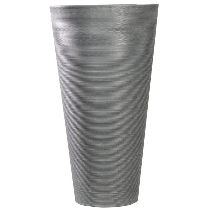 71Cm Modern Large Grey Round Planter 1