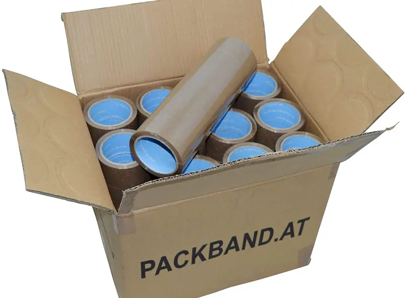 72-Pack Brown Packing Tape Roll Set – Heavy-Duty Adhesive Dispenser Ready 1