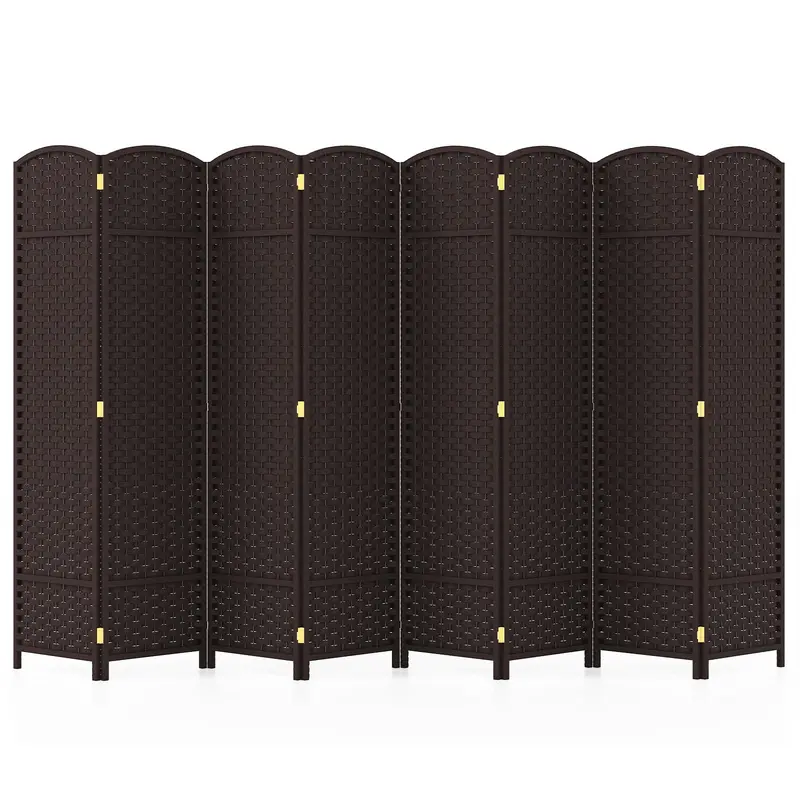 8-Panel Folding Room Divider Screen – 5.6Ft Tall Privacy Partition By Giantex 3