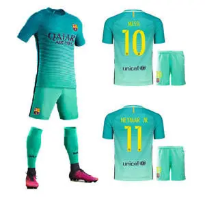 Barcelona Fc Away Kit – Official Green Matchday Soccer Apparel 1