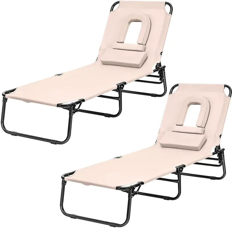 Beach-Ready Chaise Lounge Chair – Lightweight, Adjustable, And Uv-Resistant 1