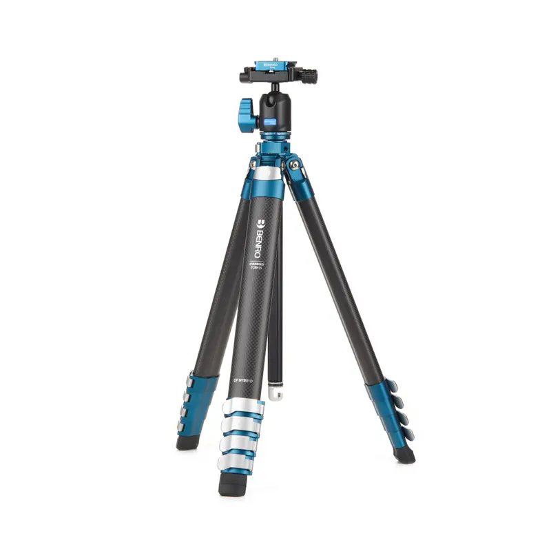 Benro Cyanbird Hybrid Tripod Kit – Carbon/Aluminum 5-Section Legs With N00P Ball Head For Stability And Portability 1
