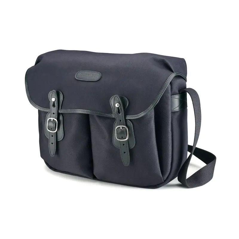 Billingham Hadley Large 8L Shoulder Bag – Black Fibrenyte & Leather, Olive Lining 1