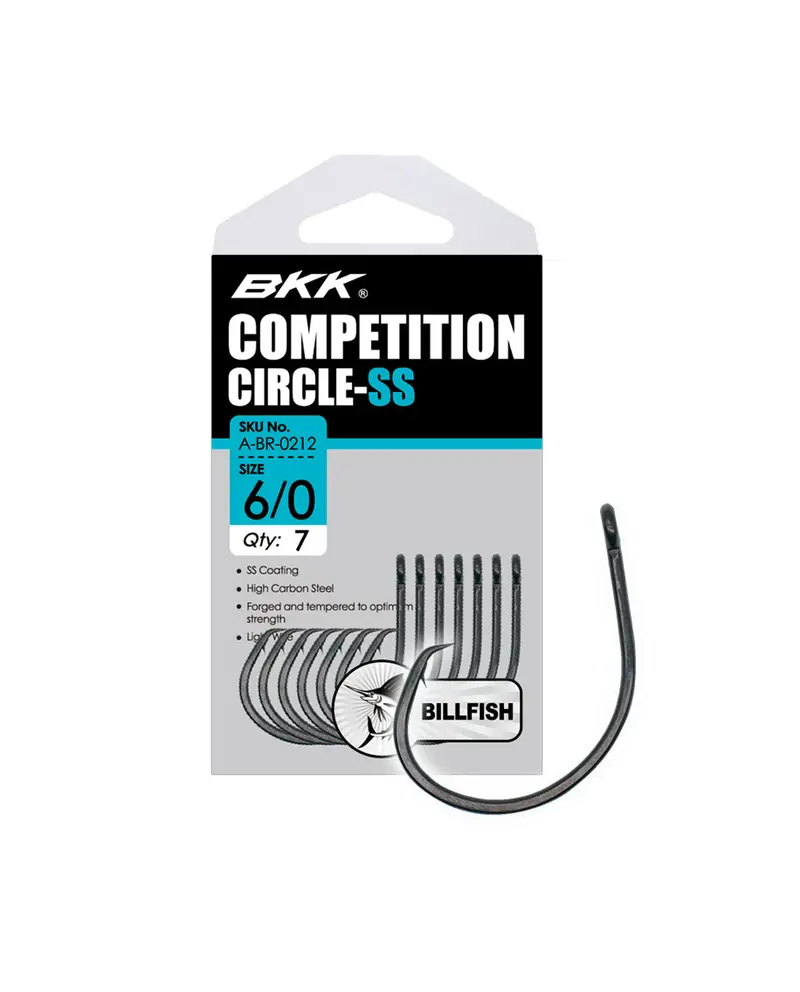 Bkk Competition Circle Stainless Steel Hook – Premium Ss Circle Hook For Tournament Use 1