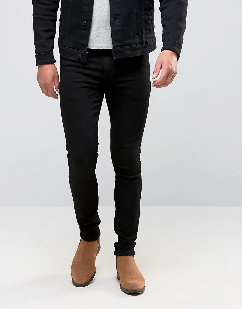 Black Super-Skinny Jeans – High-Stretch, Flattering Fit Denim 1