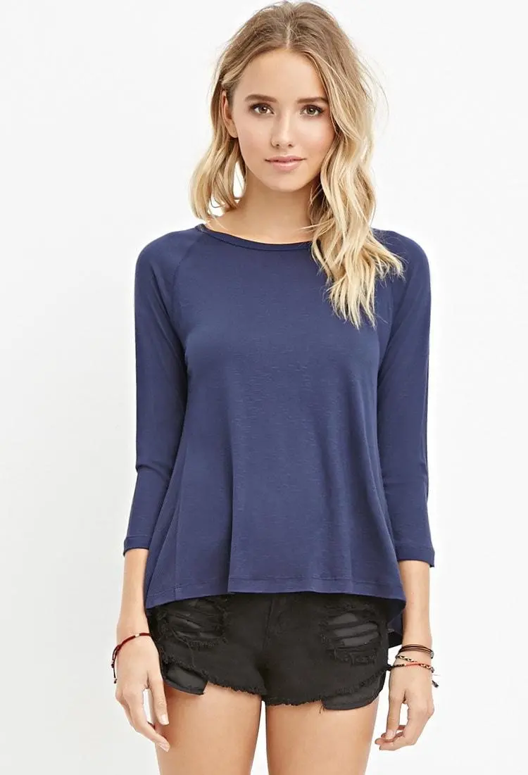 Blue Slub-Knit Sleeveless Top 1
