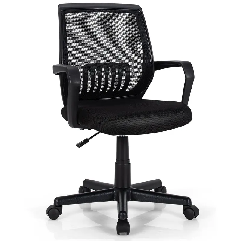 Breathable Mesh Office Chair: Mid-Back Ergonomic Desk Chair With Lumbar Support 1