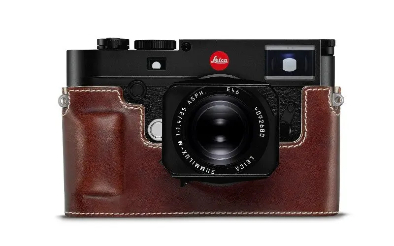 Brown Leather Camera Protector For Leica Cameras 1