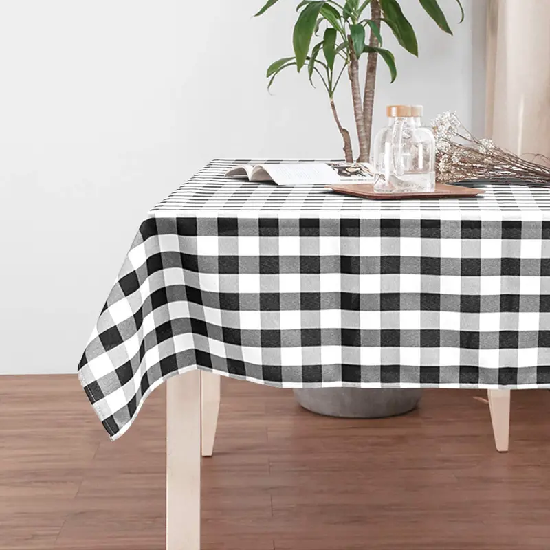 Buffalo Plaid Decorative Table Cover – Giantex Reusable Linen For Dining, Weddings & Events 1
