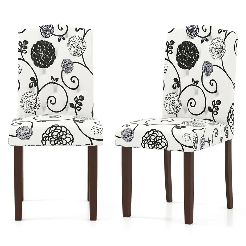 Button-Tufted Upholstered Parson Chairs – Set Of 2 Or 4 For Dining Or Office Use 1