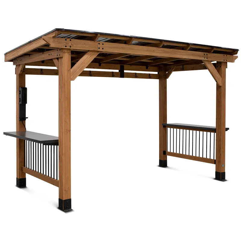 Byd Saxony Xl Bbq Gazebo With Integrated Grill Station 1