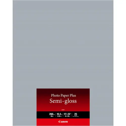 Canon Photo Paper Plus Semi-Gloss – 17×22 Inch, 25-Sheet Pack For Vibrant, Smudge-Resistant Output 1