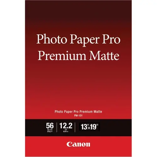 Canon Pm-101 Pro Premium Matte Photo Paper – 13×19", 50-Sheet Pack 1