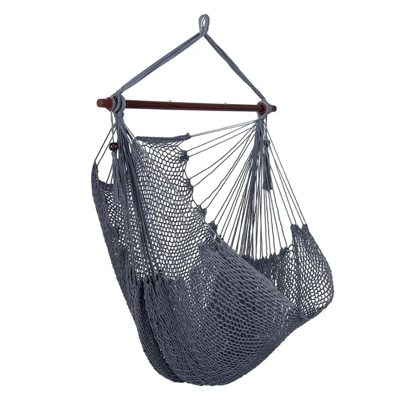 Caribbean-Style Hammock Chair With Metal Spreader Bar – Giantex 1
