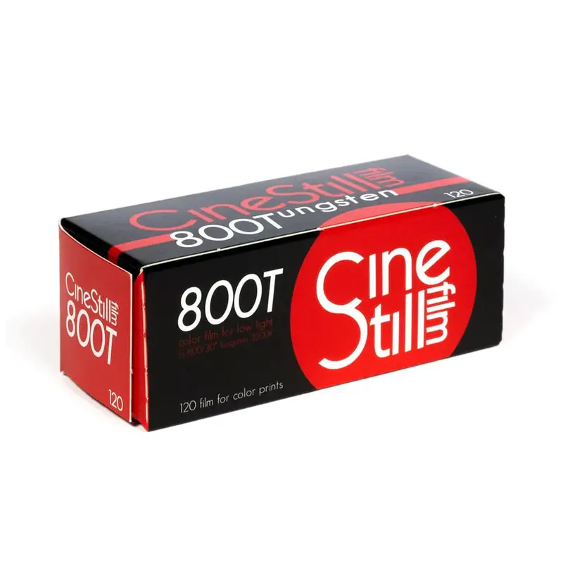 Cinestill 800T Tungsten-Balanced Color Negative Film – 120 Format, Single Roll 1