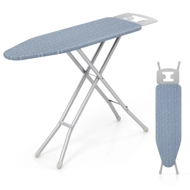 Compact Carbon Steel Ironing Board – 48" X 13.5" With Iron Rest & Multi-Layer Heat-Resistant Cover 1