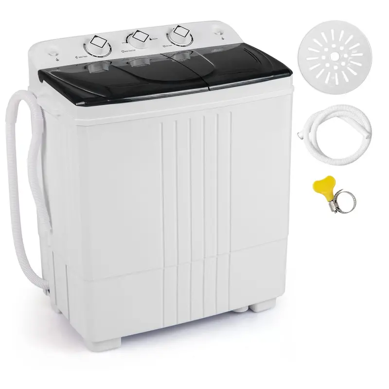 Compact Portable Washing Machine – Built-In Drain Pump For Apartment & Rv Use 1