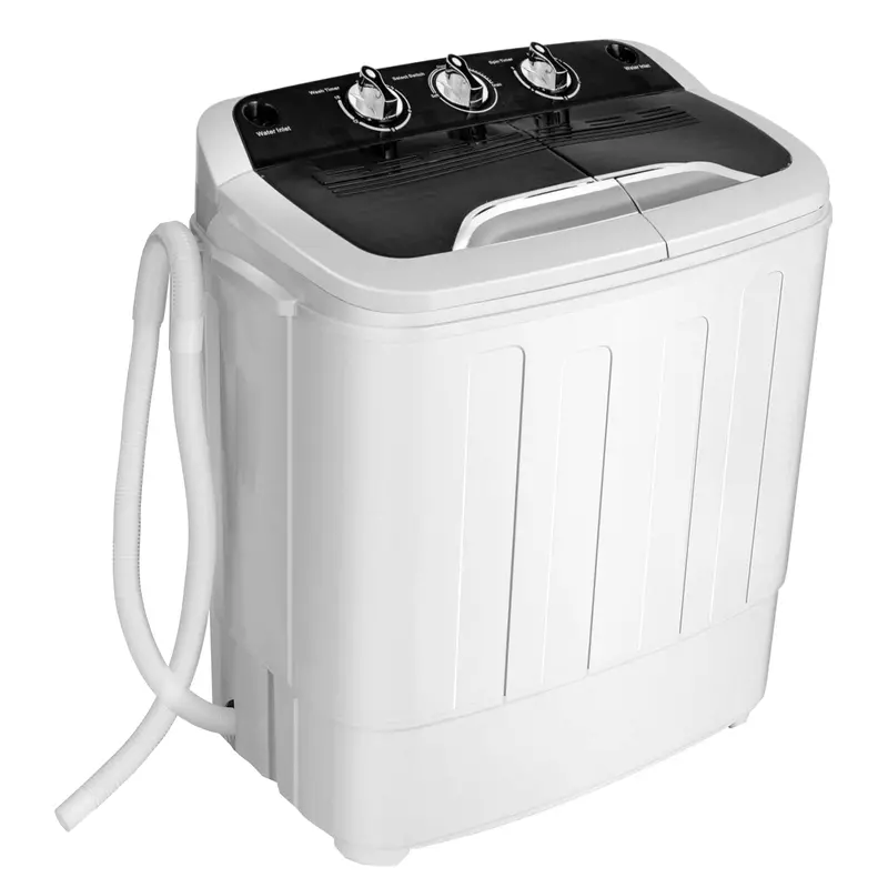 Compact Twin-Tub Mini Washing Machine With Spin Dryer – 8 Lb Capacity 1