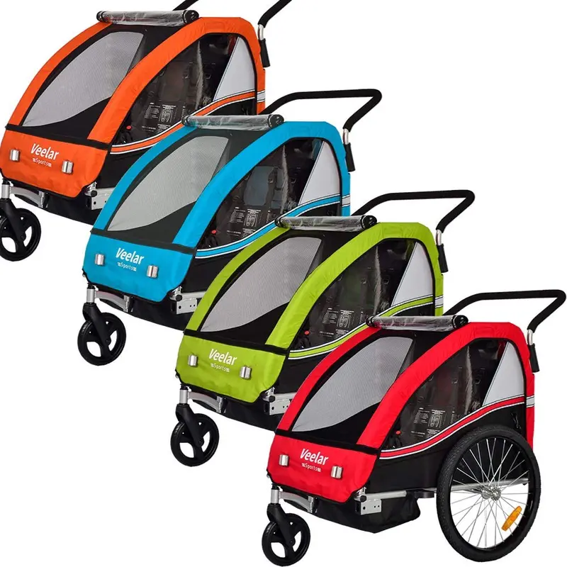 Convertible Child Transport System – 2-In-1 Bike Trailer, Stroller, And Jogger Combo 1