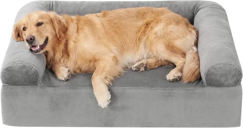 Cooling Gel Memory Foam Dog Bed For Medium Breeds – Machine-Washable Cover 1