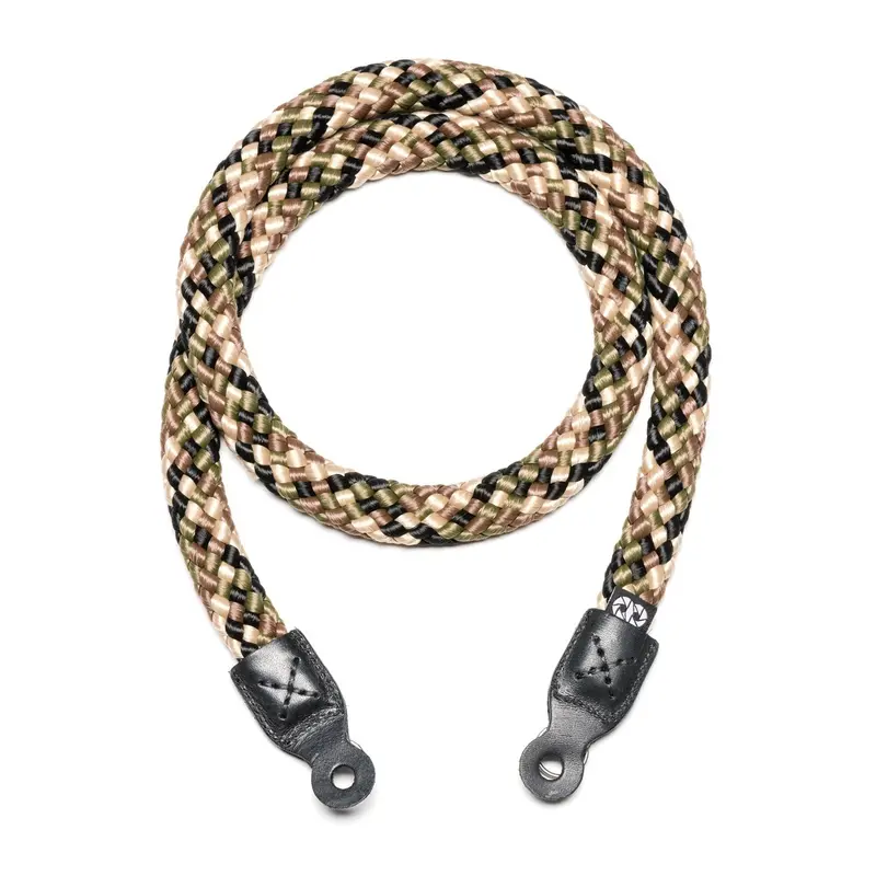 Cooph Braided Camera Strap – 125Cm Camo With Split Ring 1