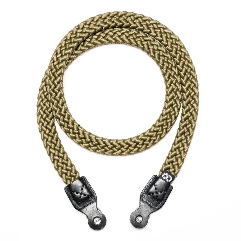 Cooph Braided Camera Strap – 125Cm Military Green With Split Ring 1