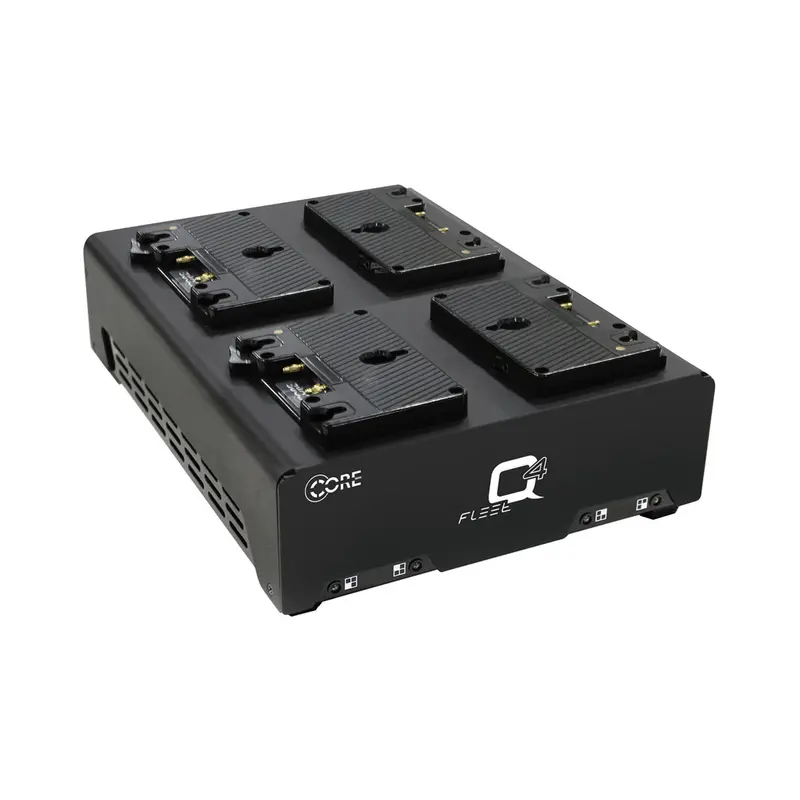 Core Swx Fleet Quad Gold Mount Charger – 4-Bay Smart Battery Station 1