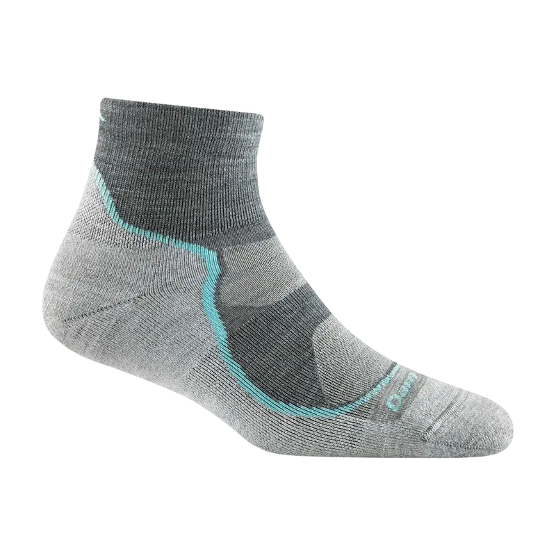 Darn Tough 1987 Women'S Hiker 1/4 Sock – Lightweight With Targeted Cushioning 1