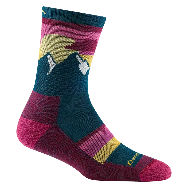 Darn Tough 5005 Women’S Sunset Ledge Micro Crew Sock – Lightweight Cushioned (Spring 2026 Release) 1
