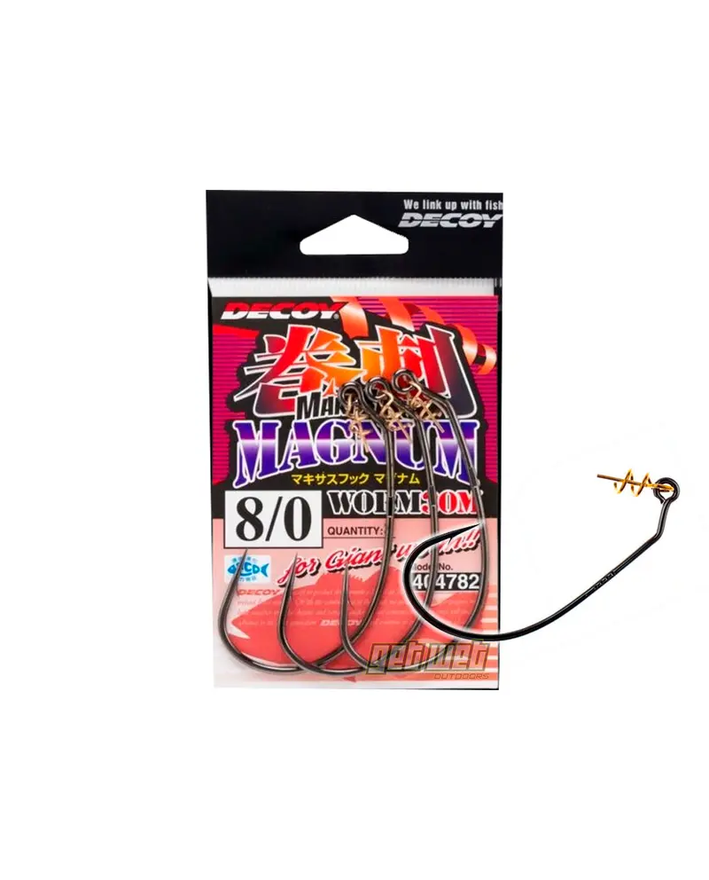 Decoy Maki-Sasu Magnum Worm – 30Mm Compact Weighted Soft Plastic With Screw Hooks 2