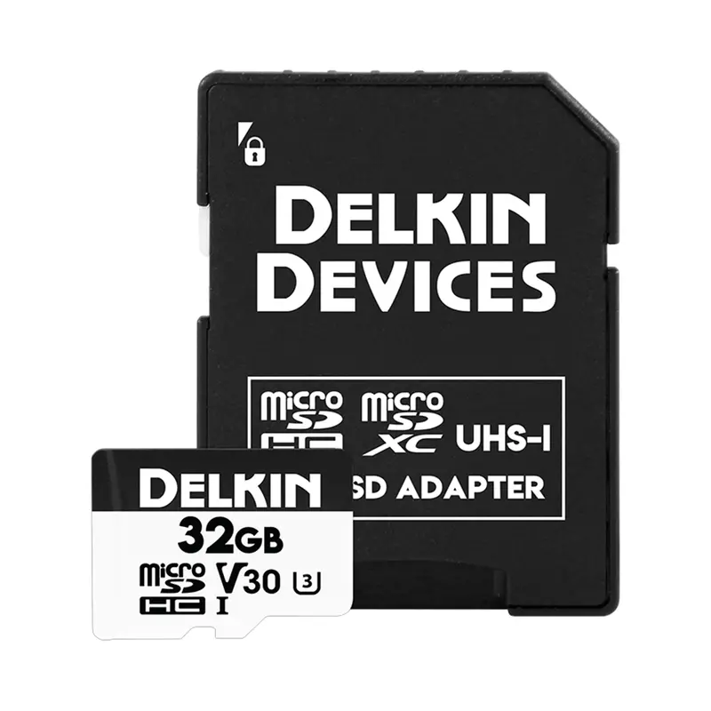 Delkin Devices 32Gb Hyperspeed Uhs-I Microsdhc Card (U3/V30) With Sd Adapter 1