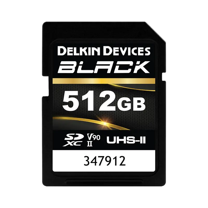 Delkin Devices 512Gb Black Uhs-Ii V90 Sdxc Card – Professional Video Capture 1