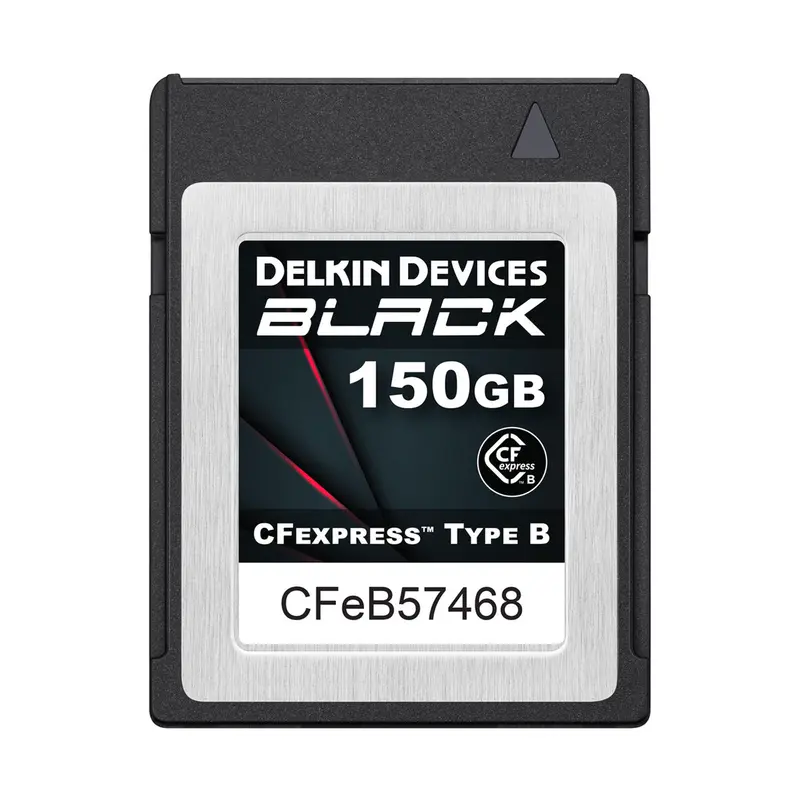 Delkin Devices Black Cfexpress Type B Memory Card – 150Gb Uhs-Ii Compatible Storage 1