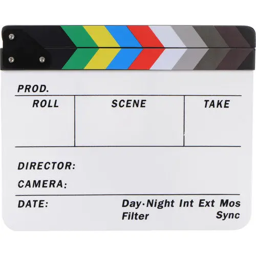 Dot Line Color Film Slate Clapboard For Production Logging 1