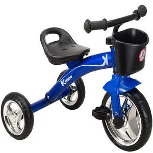 Durable Blue Kids’ Tricycle — Stable Three-Wheel Design For Early Riders 3