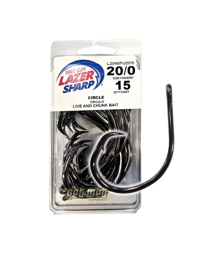 Eagle Claw L2040Pu Circle Hooks – Pack Of 15 (18/0 & 20/0) 2