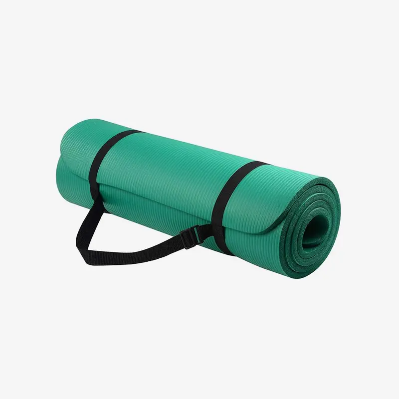 Eco-Friendly Green Yoga Mat For Home Workouts 1