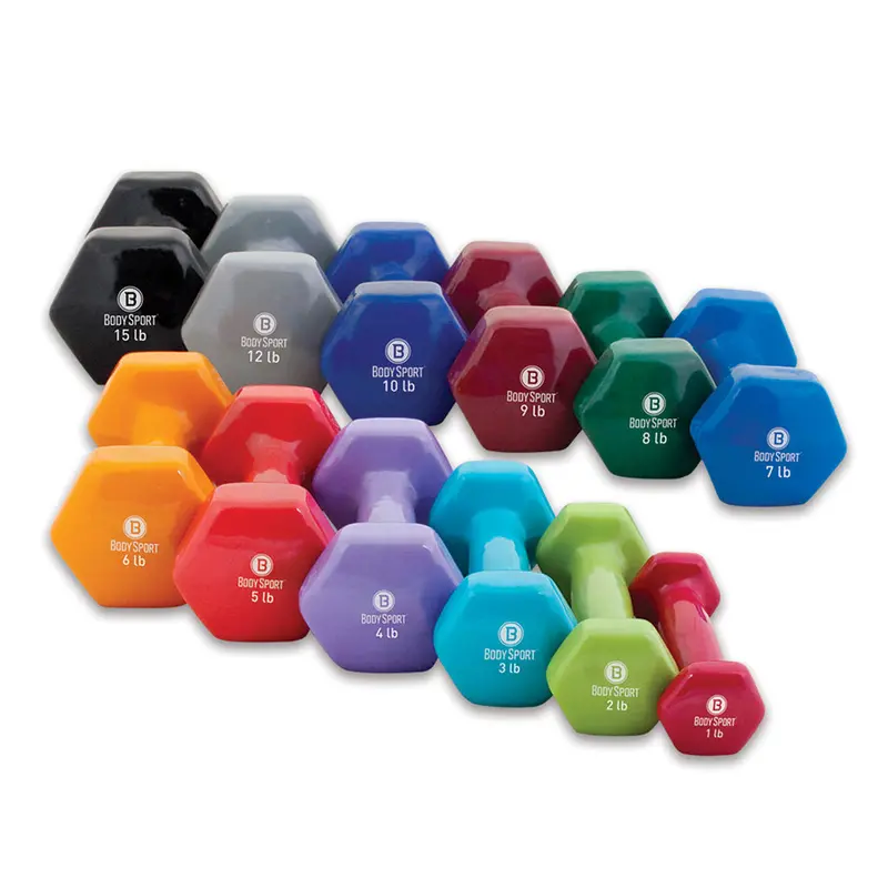 Elivate Body Sport Vinyl-Coated Dumbbell Set 1