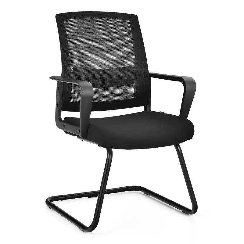 Ergonomic Conference Chair – Office Guest Seat With Adjustable Lumbar Support 1