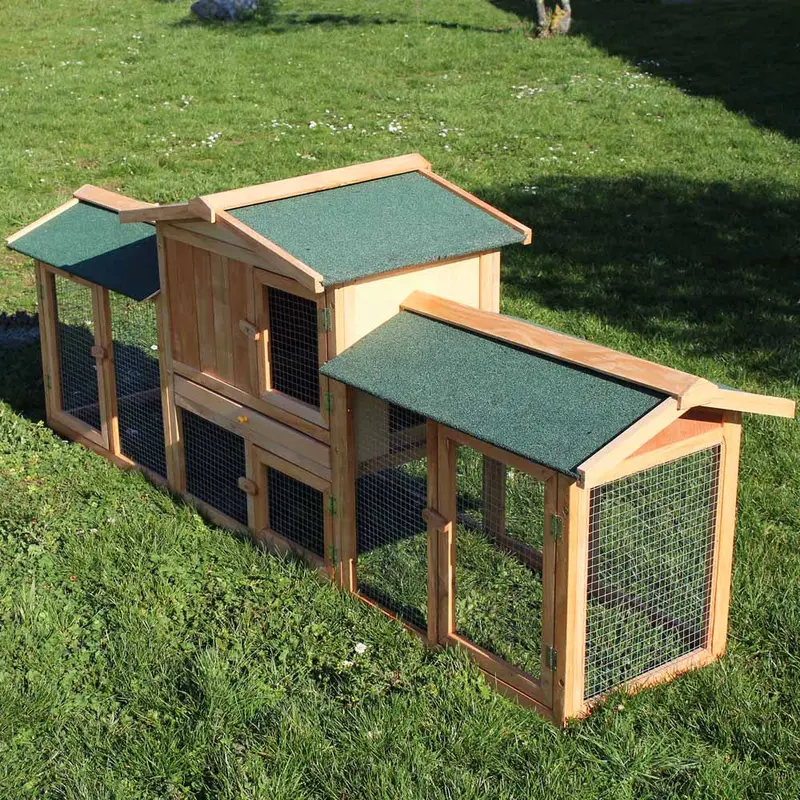 Extra-Large Outdoor Rabbit Hutch With Run For Guinea Pigs And Small Pets 1